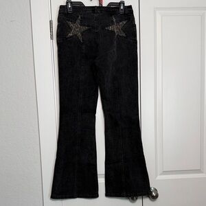 Black Jeans with Star Pattern